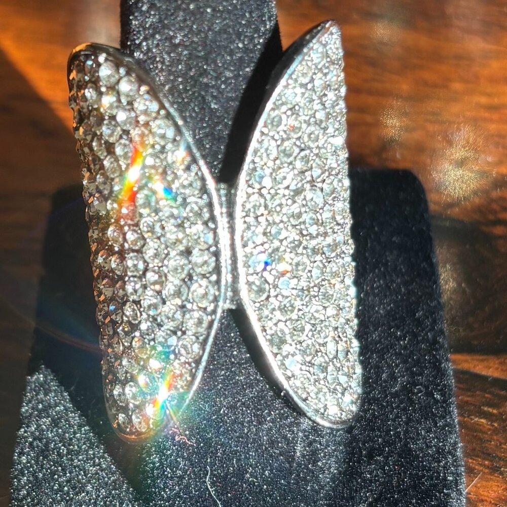 Rhinestone Stretch Ring Size 6-7